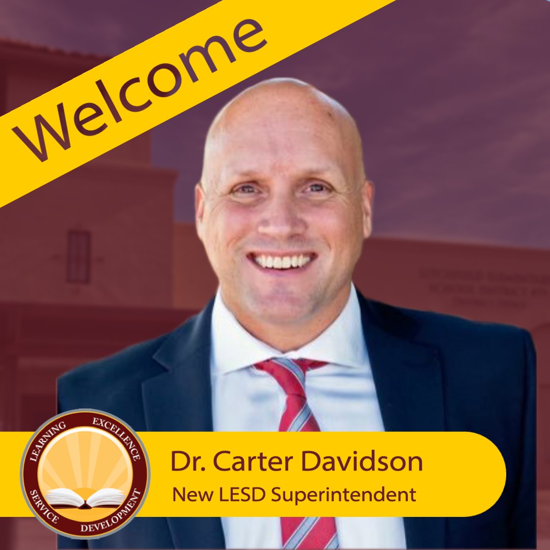 LESD would like to welcome Dr. Carter Davidson to the #LESDFamily as the LESD Governing Board approved the employment contract as our new #Superintendent. Dr. Davidson will begin July 1, 2023. #EducationalExcellence #Leadership