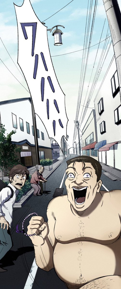 #お化けと風鈴 というトンデモホラーマンガを1年半ほど描き続けた中でも、ダントツ1位の変な回できた…
街中でおじさんが裸で追いかけっこする話になっていくとは思いませんでした https://t.co/Azi5LuWQlm