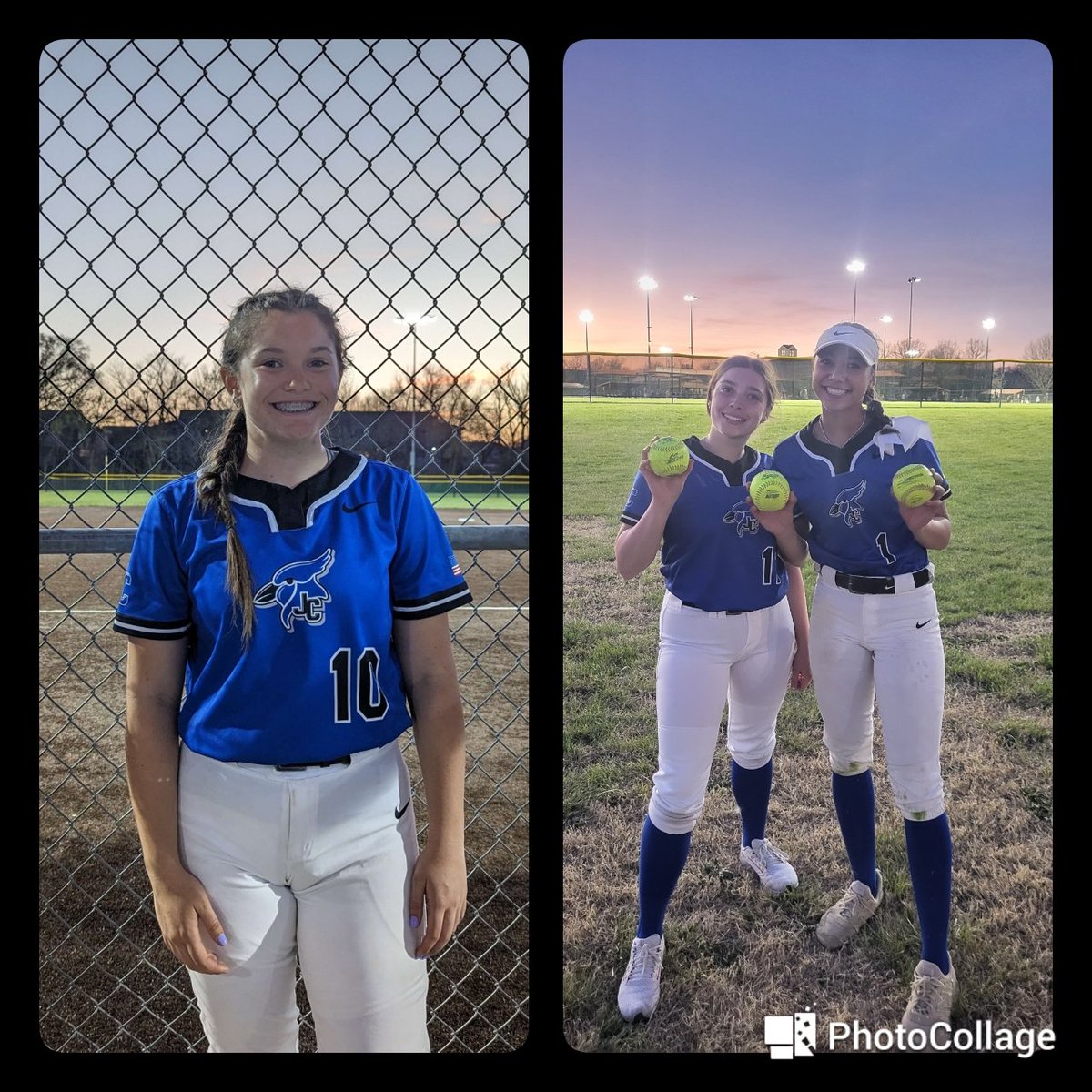 🥎  [4-11-23] 🥎
(V-JV) <a href="/MHSSoftball6/">Manhattan Indians Softball</a>
JV: lost both (4-4)
V: Gm 1: 2-1 in 9 innings (9-0)
Gm 2: 16-6 in 5 innings (9-1)
<a href="/avadeguzmann/">AVA</a> hit a 2 solo HR's in the 1st game of the DH. 
G. Sederlin hit a 2 run HR in the 2nd game. A. VonSpreckelsen pitched a complete game in Gm 1.