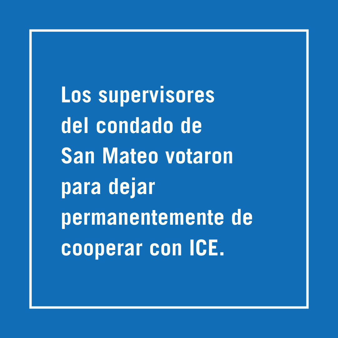 Estoy orgullosa de unirme al @supdavepine, <a href="/davidcanepa/">David Canepa</a>, y <a href="/warrenslocum/">WARREN SLOCUM</a> para pasar la ordenanza, con el apoyo del Sheriff Corpus, que restringe el uso de los recursos del condado de San Mateo para cooperar con ICE. Mucha gente ha estado abogando por esta ordenanza. ¡Sí se pudo!