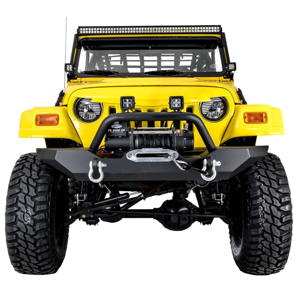 😍We know you've been waiting for it! 😍 🔥 Rock Crawler Front Bumper w/ Winch Plate for 97-06 Jeep Wrangler TJ $363.99 #jeeps #jeepinbabes #jeepfreeks #jeepwave #jeepparts
