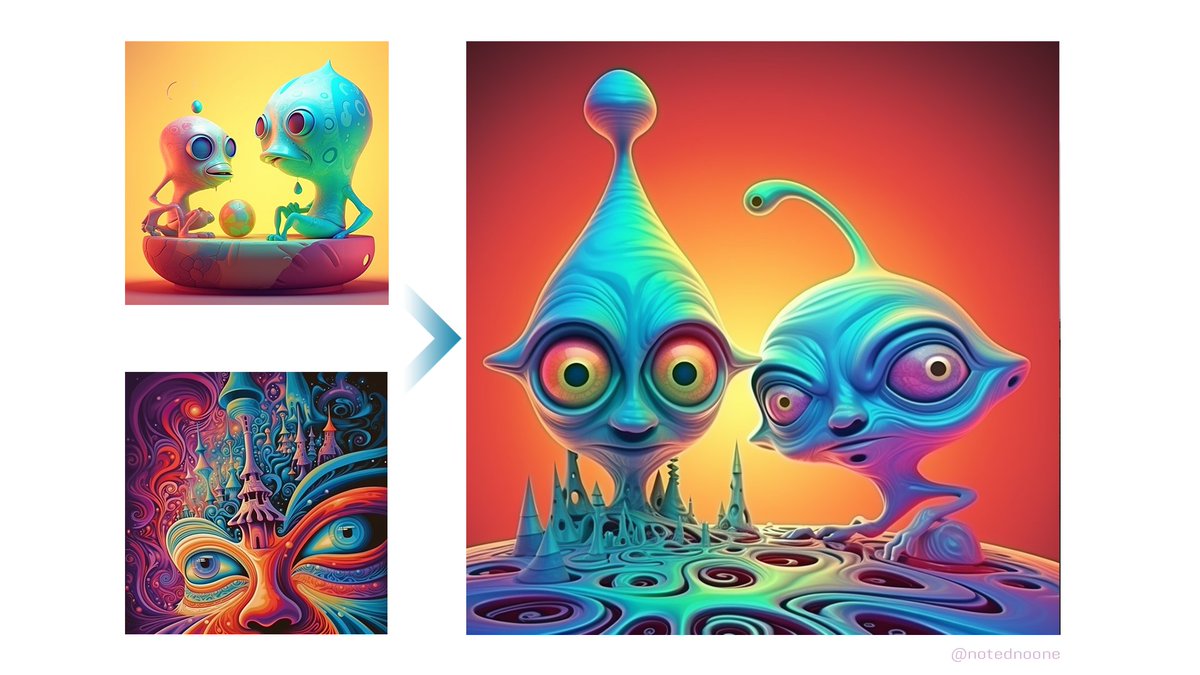 NotedNoOne's tweet image. Are they looking at... us?!
#midjourney #midjourneyv5 #aiartcommunity #generativeai #blend