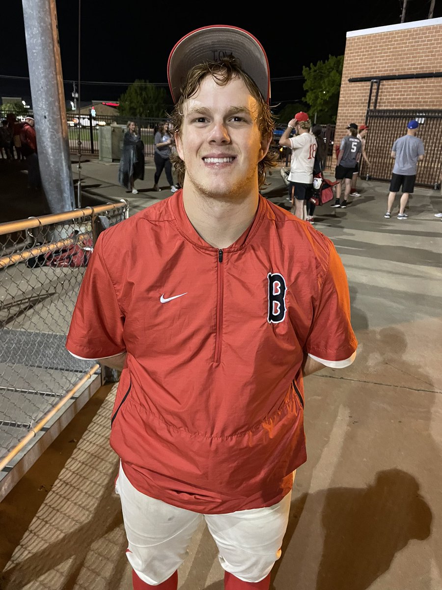 ⚾️ FINAL

Burleson 7
Joshua 1 

<a href="/ELK_Baseball/">Elk Baseball</a> 11-2 in 8-5A and clinches a playoff berth! Reigning player of the week <a href="/CassidyKyndall/">Kyndall Cassidy</a> 7 innings 2 hits 14 strikeouts. No hitter through 5. Picked up his 250th career K (3 years, COVID 2020) 

Going to McClennan CC <a href="/BurlesonSports/">Burleson ISD Athletics</a>