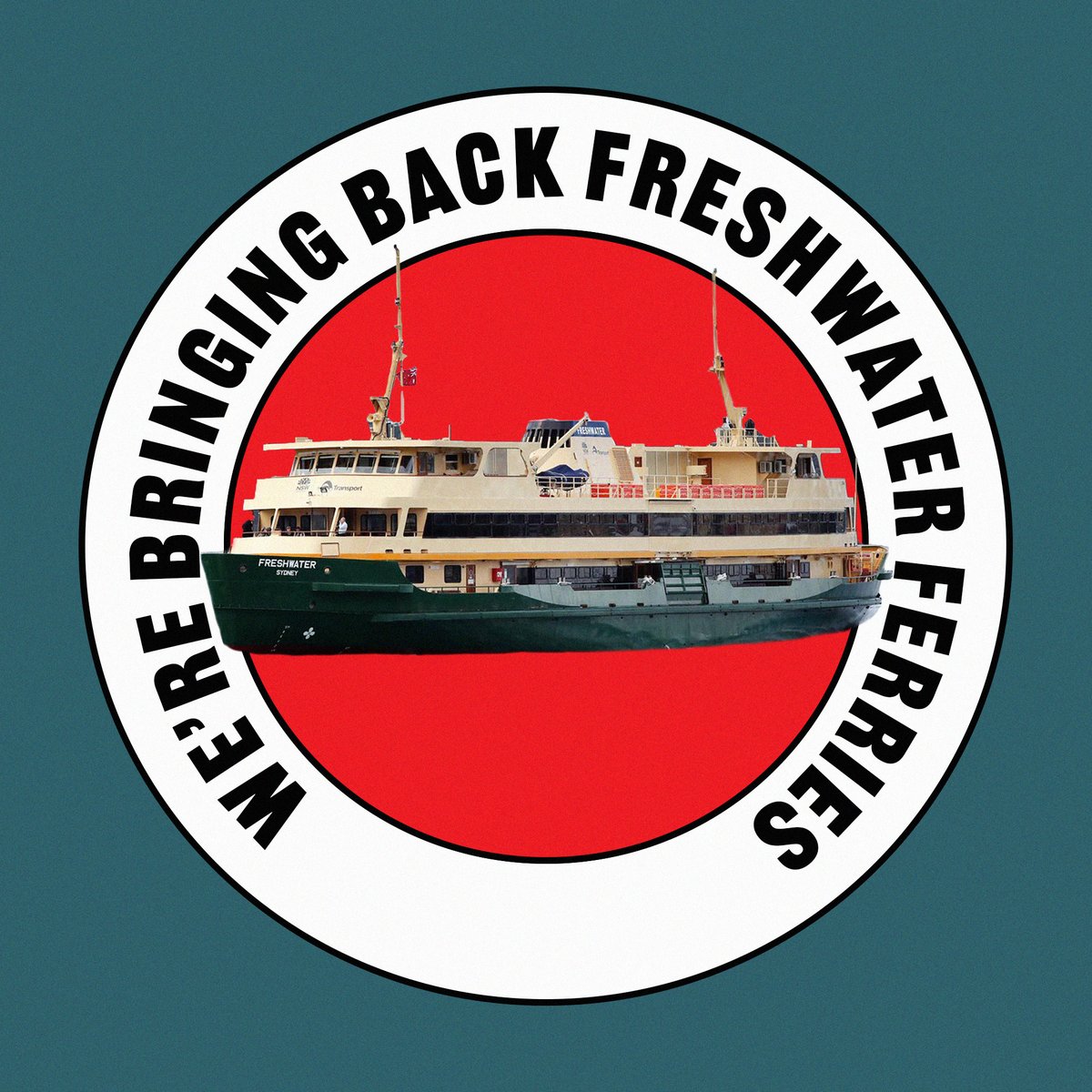 ChrisMinnsMP's tweet photo. Removing the Freshwater Ferries from Sydney Harbour was reckless, we're reversing that.

Bringing back as many of these incredible Aussie built ferries as possible.

And bringing them back to work on our harbour permanently. https://t.co/D3RxosCk0Q
