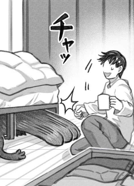 第107話『猫を拾った話。』更新です👁️
@HupeleMiyarisan #漫画が読めるハッシュタグ

「ひきだし」
https://t.co/l1pqfzjVgk
ベッドの下。

どうぞよしなに!#ねこひろ 