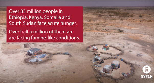 OxfaminAfrica's tweet photo. Millions are hungrier, thirstier and vulnerable. The effects of the drought in #EastAfrica has depleted the little communities had left. The climate crisis is real and we must do more to save lives during this holy month of Ramadan.
#ShareYourIftar
#FastingWhileHungry https://t.co/UOie6gYujC