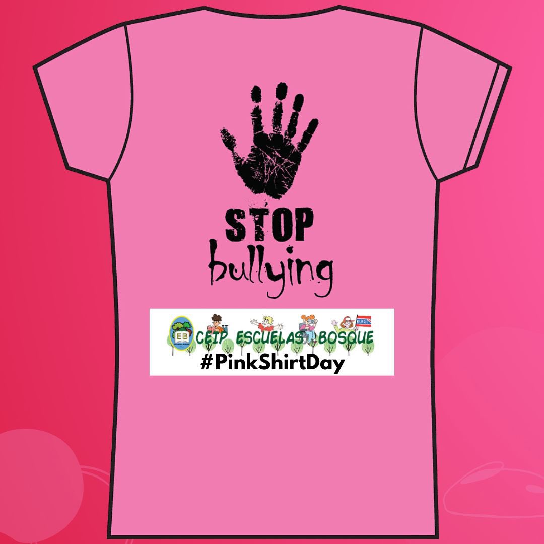 SolerFeito's tweet photo. 12 abril. Concienciamos educando @escuelasbosque Stop bulling #DíaInternacionaldelRosa #pinkshirtday https://t.co/DXfULLsJ4W