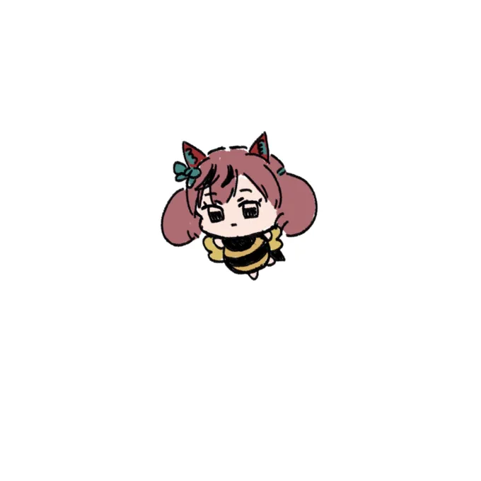 春なのでハチのコスプレをした小さいネイチャです#ウマ娘 