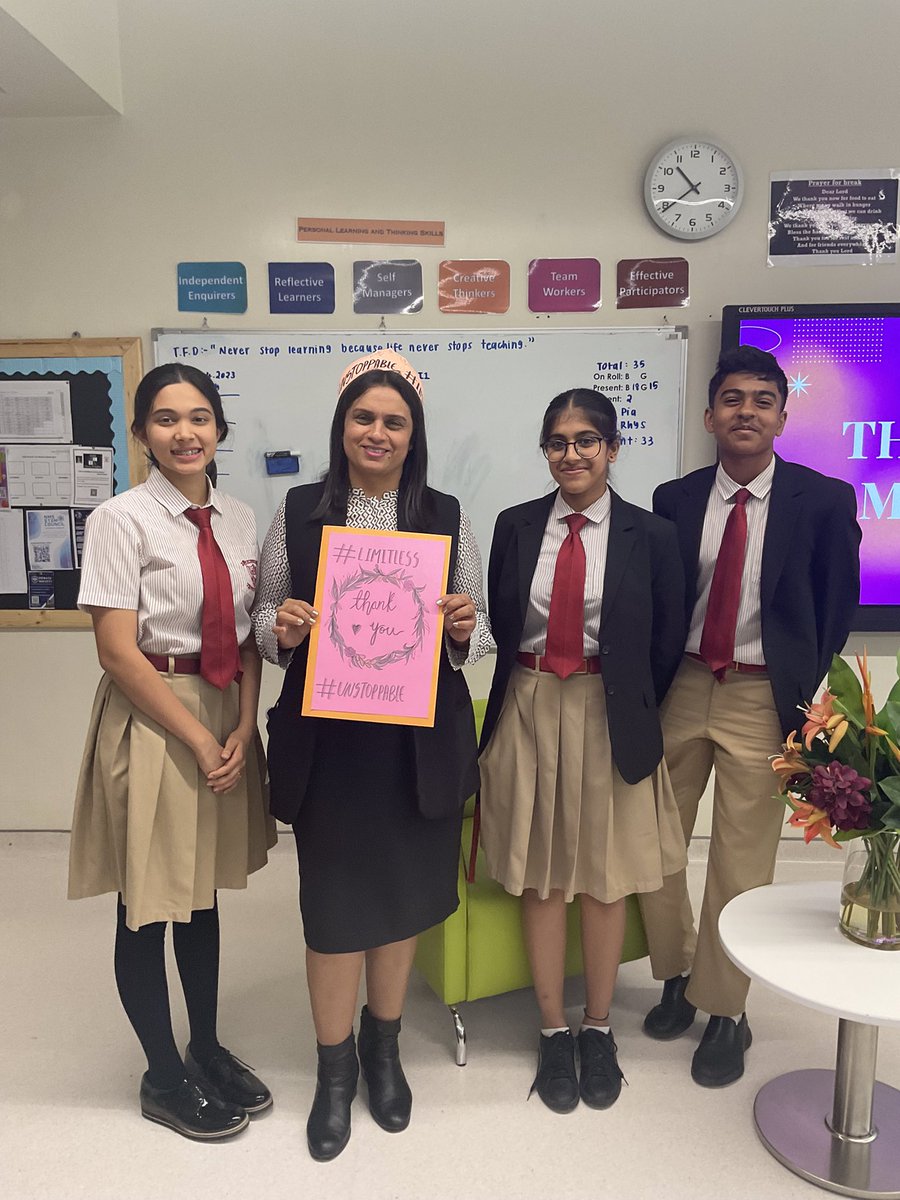 NmsYatin's tweet photo. In 10i-1 EFL experienced a real life interview by having a rendezvous with @Fatima_Martin our Principle. It was indeed inspiring and motivating. The key take away for me was #belimitless #beunstoppable Thanks to Ms.Aditi for making learning unique. #Celebrating #10YEARSOFNMS https://t.co/AL1kMKLpAy