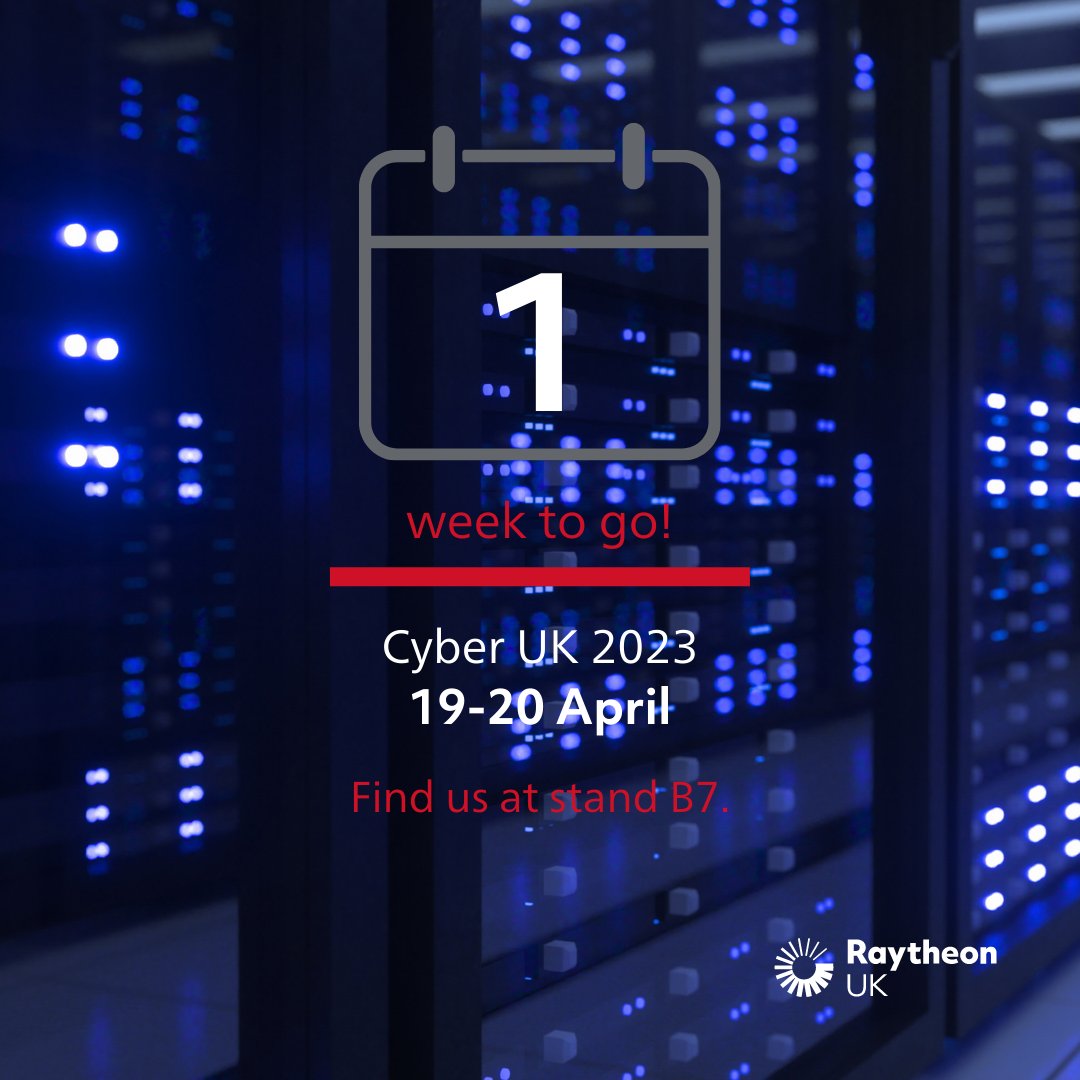 Our experts are ready. Our stand is ready. Are you ready? Let the countdown commence! #CyberUK23