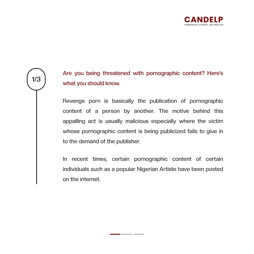 dretweeterng's tweet image. RT CandelpLaw Tech Wednesday 
Are you being threatened with pornographic content? Here’s what you should know.
#CyberAttack #cybersecuritytips #cybersecuritybasic #CyberSecurityAwareness #Nigeria