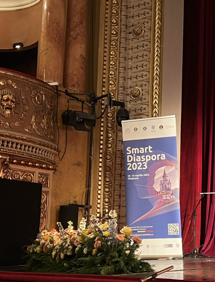 Happy and honored to be invited at the #SmartDiaspora2023 event at #Timisoara2023 the European capital of culture 2023, an excelent oportunity to dialogue with Romanian researchers working abroad.