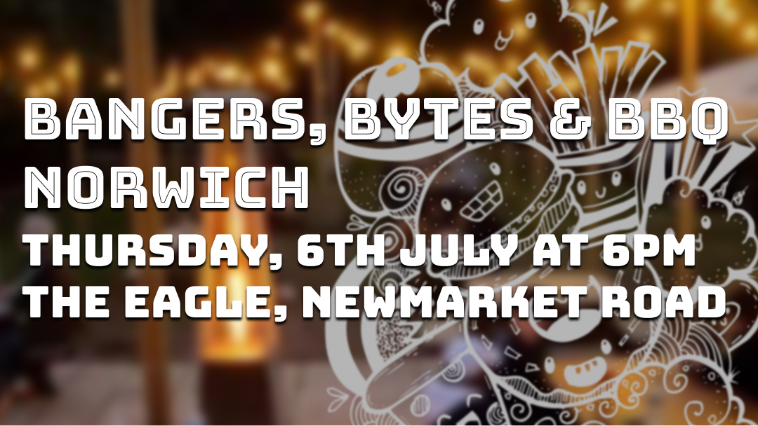 MUST ATTEND THIS SUMMER

🌭Bangers, Bytes &amp; BBQ Norwich
📍The Eagle, Newmarket Road, Norwich
📅 Thursday, July 6, 2023 - 5pm - 10pm
🎟️ Tickets @ £16 

ti.to/norfolkdevelop…
