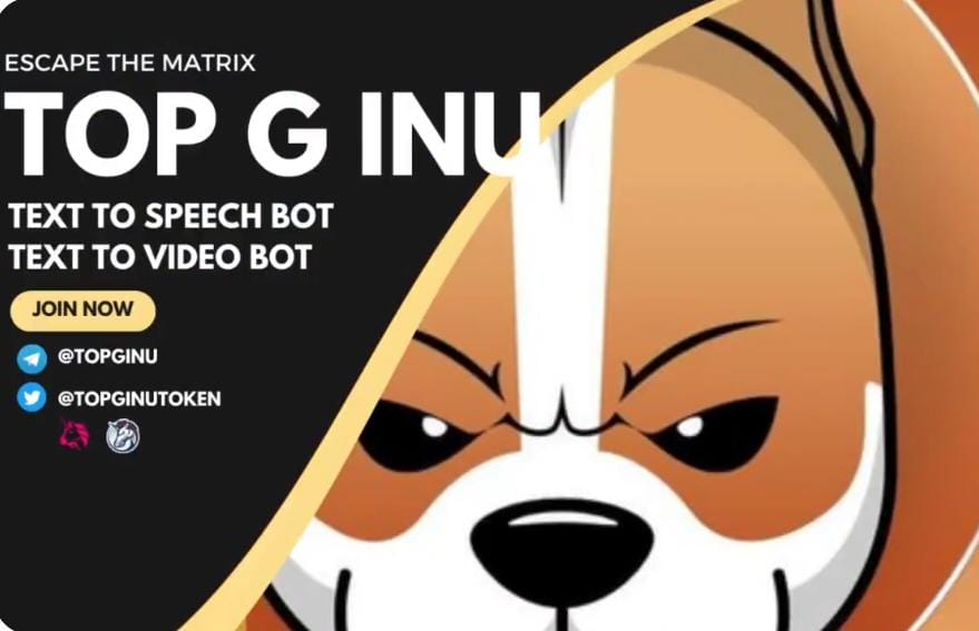 levi28473's tweet photo. @prudensfx No please don't..@TopGInuToken is the new 💎 everyone talking about #topginu
Due to the recent release of Andrew Tate, we've seen #TopG trending worldwide, so $TOPG inu was created in honor of Tate's dog called 'G
Lfg https://t.co/Aw6Axacq4n