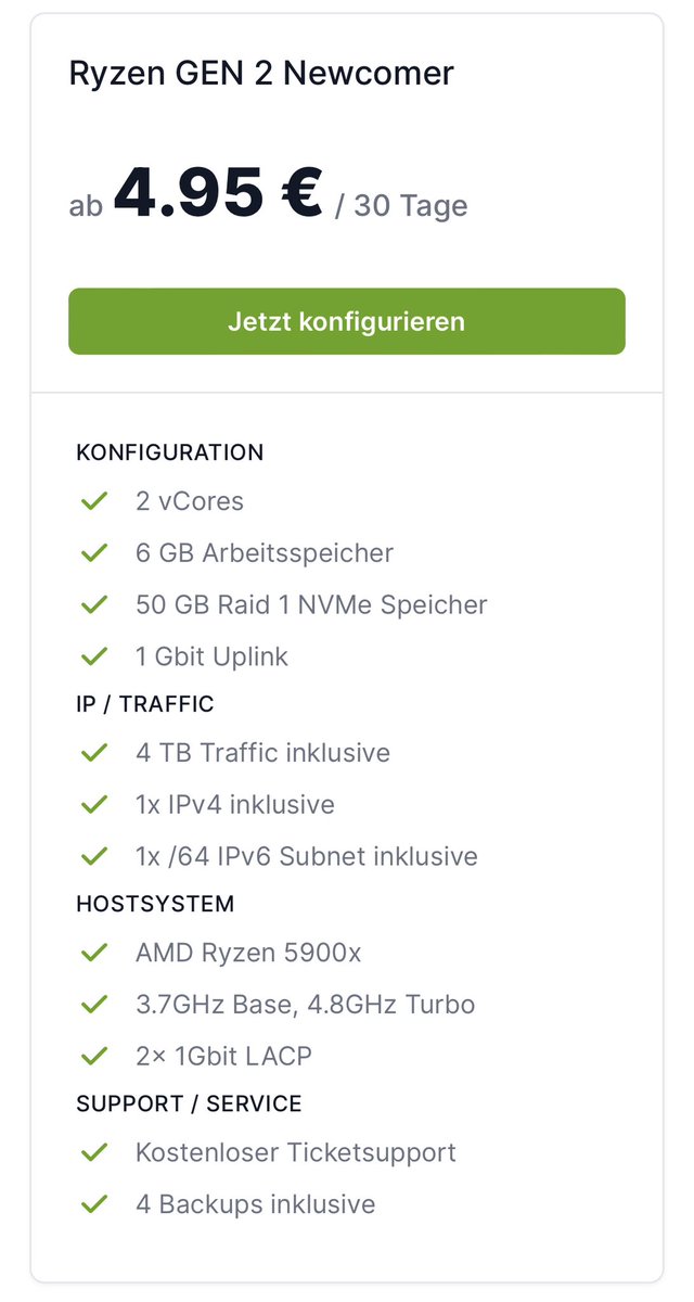 ✨ GEWINNSPIEL ✨

Wir verlosen 5x unser RYZEN Newcomer Paket an euch!

Was du tun musst:
- Follower sein
- Tweet liken &amp; retweeten
- Einen Freund in den Kommentaren verlinken!

Das Gewinnspiel läuft bis zum 26.04.2023 / 23:59 - Viel Glück! 🍀 

datalix.de