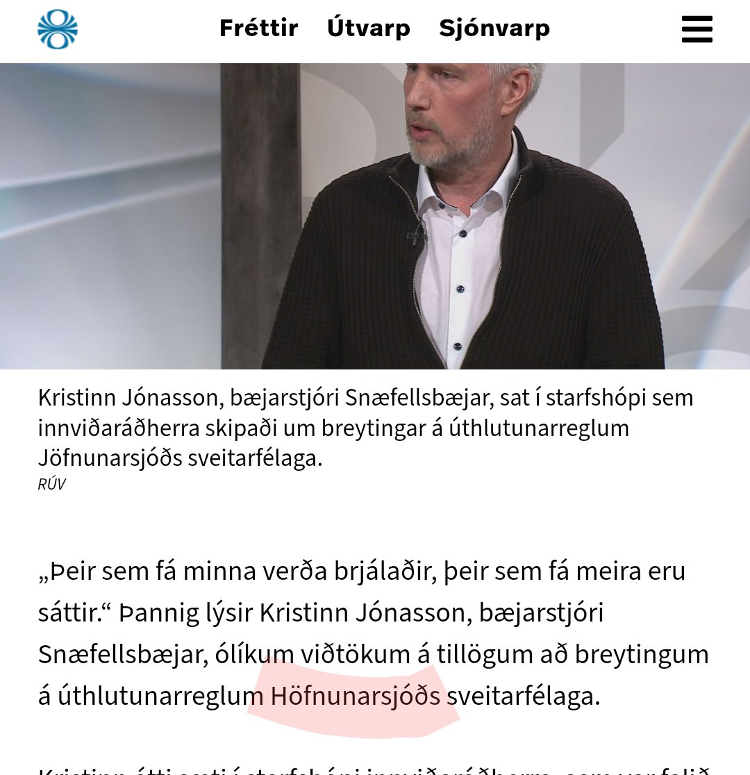 OliKristjan's tweet photo. Þetta gladdi við fréttalesturinn. #Höfnunarsjóður #hvaðmyndiFreudsegja #innsláttarvilla https://t.co/uMhhnfmOUV