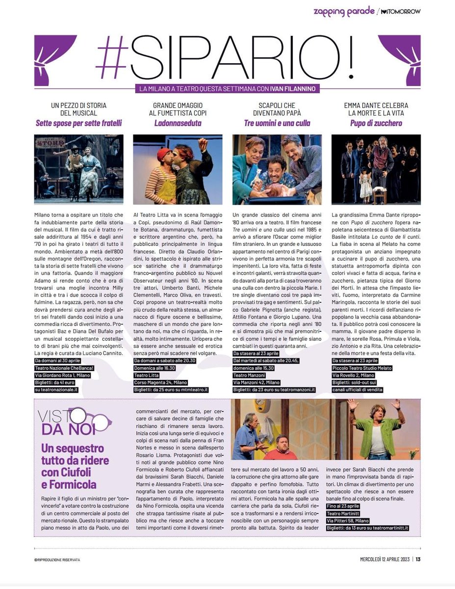 E anche il nostro Ivan si è divertito un sacco. Ecco la sua recensione su MITOMORROW di oggi... 
Grazie Ivan 😉