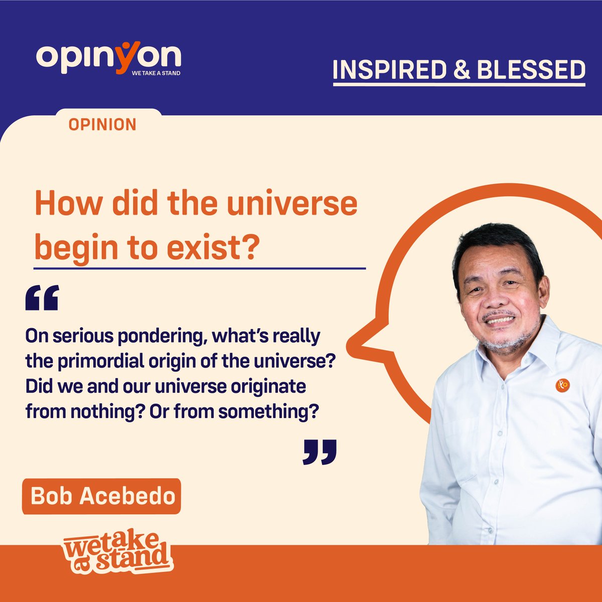 OpinYonNews's tweet photo. How did the universe begin to exist?
Bob Acebedo

Read more
https://t.co/0RH3PNowEe

#Universe #BeginToExist #Inspired #Blessed #InspiredAndBlessed #Column https://t.co/QvmzevEI7c