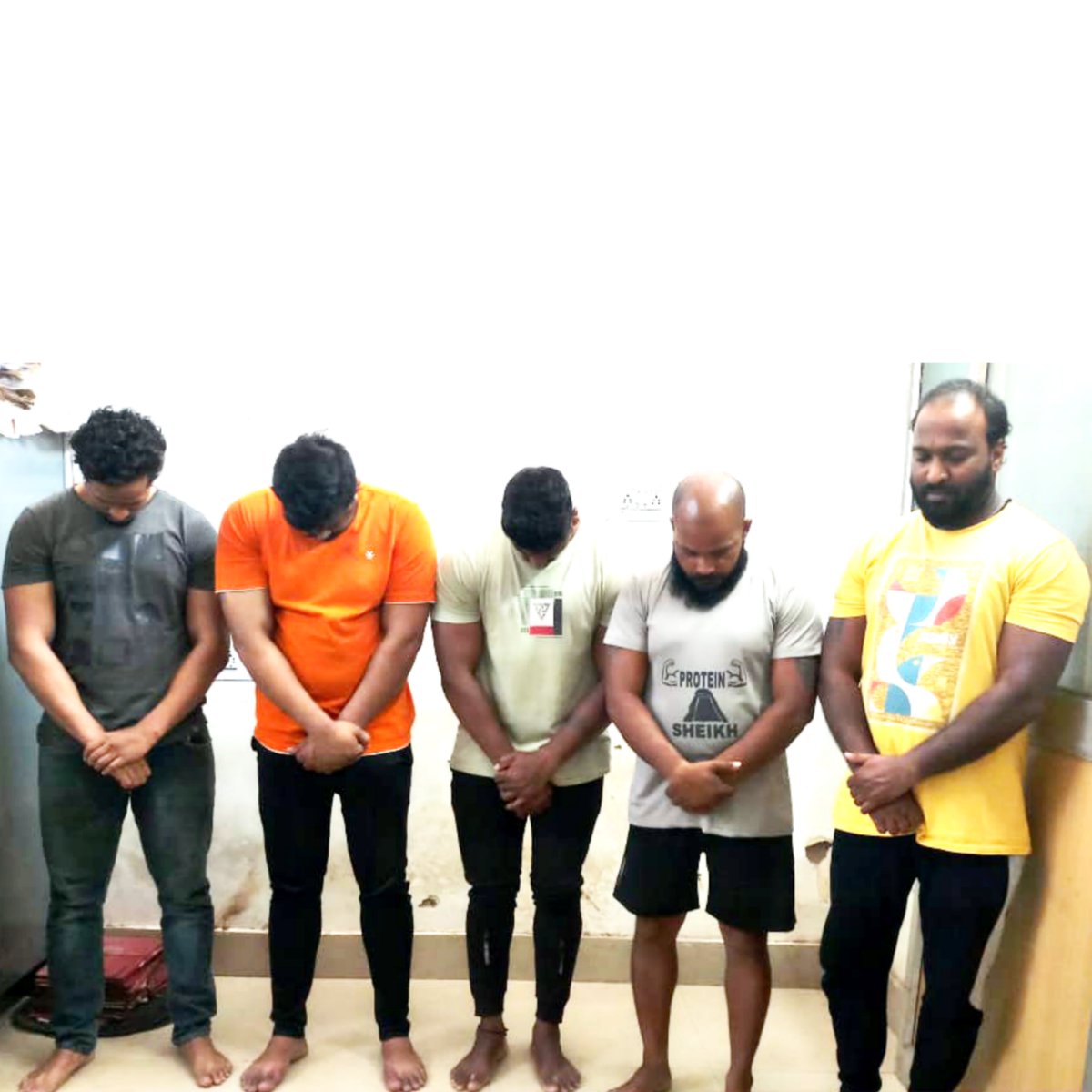 dcpbbsr's tweet photo. Bhubaneswar Commissionerate police have arrested another 5 persons in the land grabbing &amp;  shop demolishing case of Nayapalli PS with a total  19 numbers of arrests since the occurrence. Manhunt is still on. 
#WeCareWeDare https://t.co/XRkppinleq