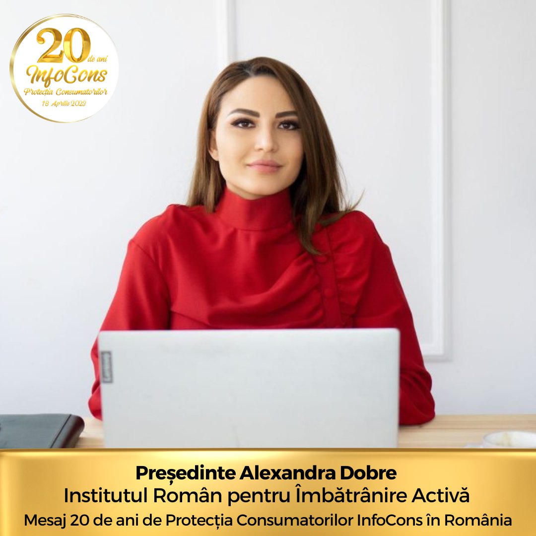 InfoCons3's tweet photo. Mesajul Președintelui Alexandra Dobre acordat cu ocazia celor 20 de ani de Protecția Consumatorilor InfoCons în România, dar și cu prilejul Zilei Mondiale a Proprietății Intelectuale celebrată pe 26 aprilie.

Mesajul poate fi citit aici: https://t.co/V7OviUVxDb https://t.co/xf2T670asD