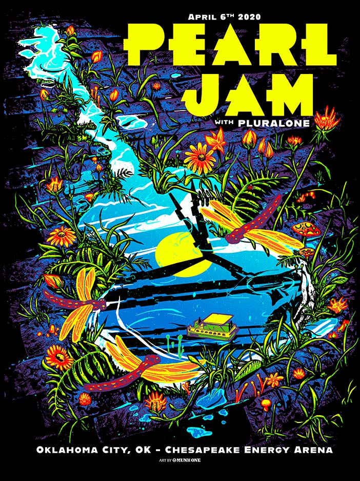 RockArtDaily's tweet photo. Pearl Jam @PearlJam 04-06-2020 Oklahoma City OK Art by Munk One @Munk_One #MunkOne #PearlJam
Buy on eBay https://t.co/PTKCoQFN3P https://t.co/Qr3nyXqhBG