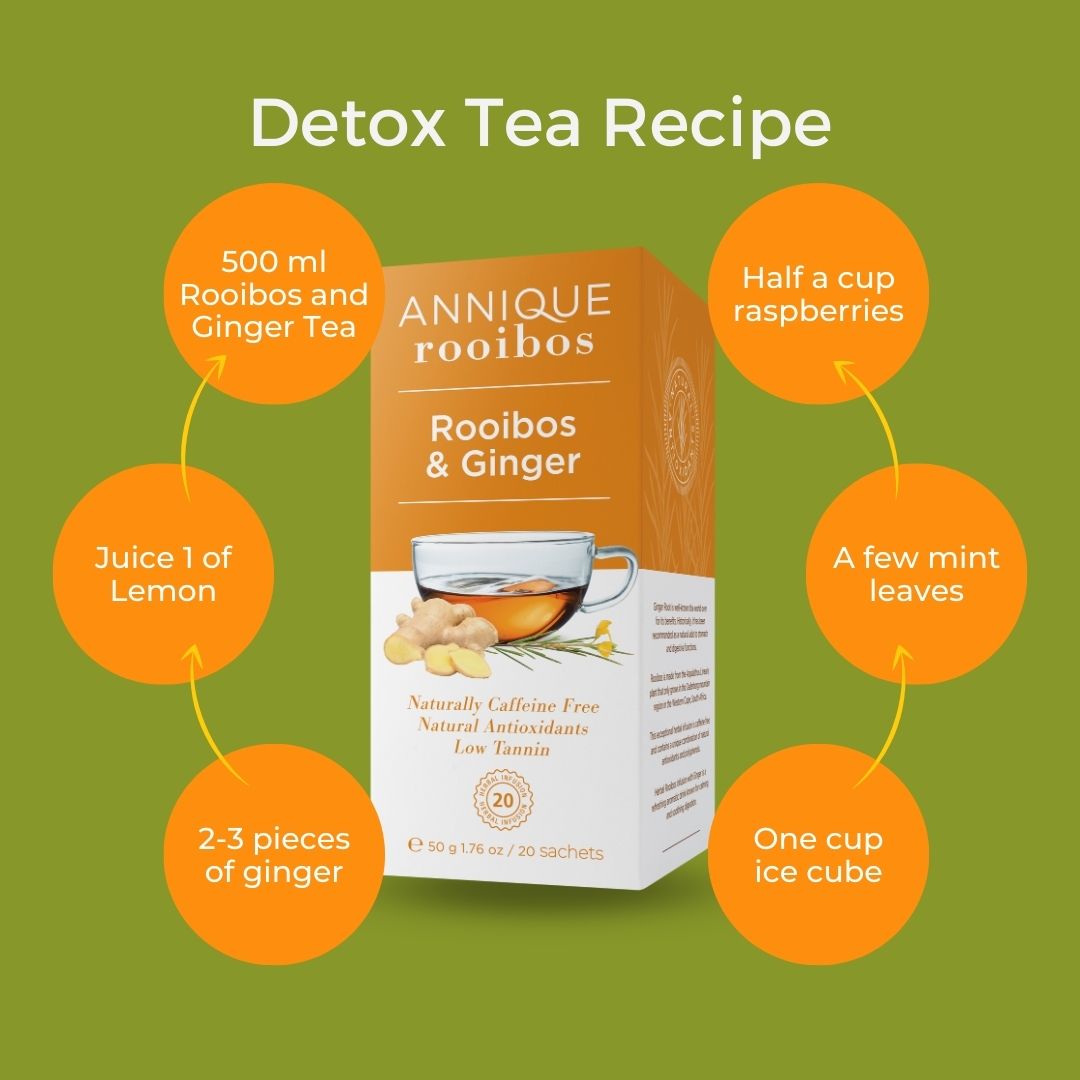 Spice up your day with a warm cup of Rooibos &amp; Ginger tea! This fragrant brew not only tastes delicious, but also boasts amazing health benefits like boosting digestion and aiding in natural weightloss. #GingerTea #HealthyHabits #Rooibos #Annique