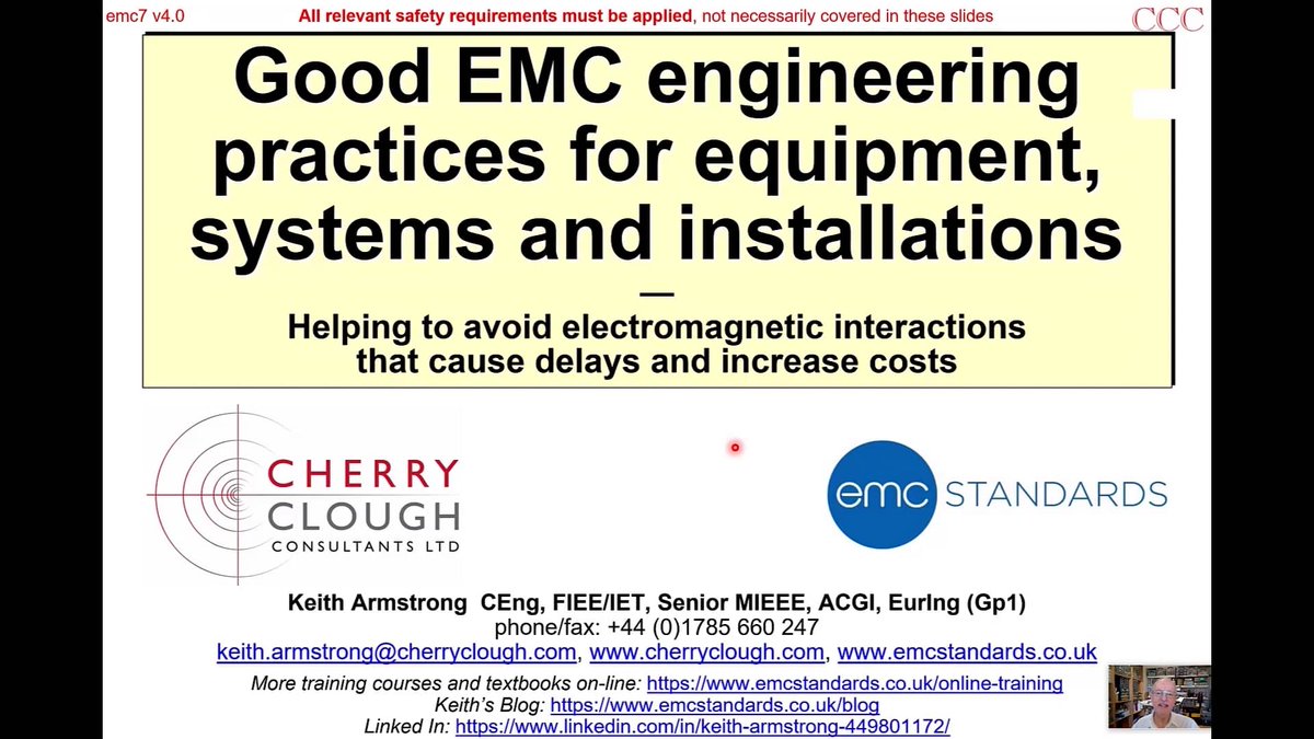 Not sure about the quality of #training you will receive in the Training Workshops?
To help, we have shared Part 1 of a typical #course

Good #EMC #Engineering Practices for #equipment , systems and installations.

You can find it here! buff.ly/4138SrB