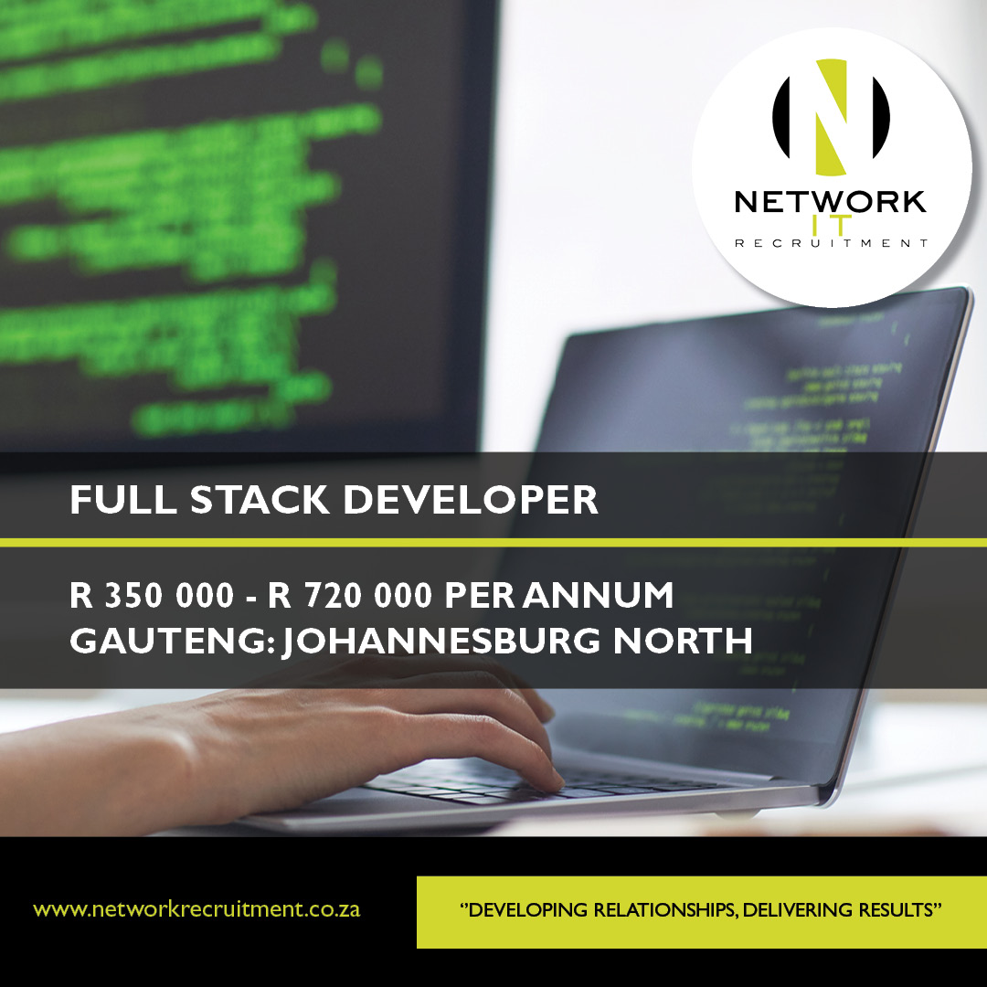 Full Stack C# Developer Gauteng, Johannesburg. A blue-chip organisation established for over 20 years is looking for a high performer Developer eager to take on a new challenge and join their team.

ow.ly/nuGI50NFJXI

#fullstack  #ITJobs #networkIT