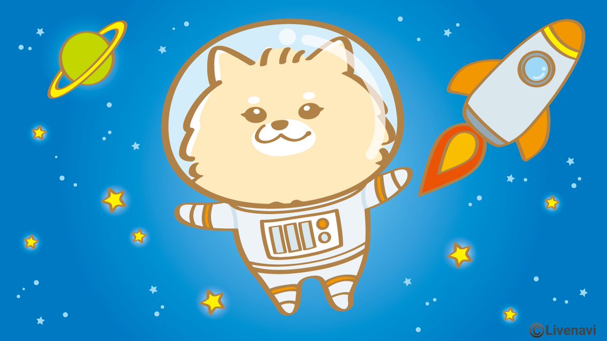 WANDEL_official's tweet photo. 今日は #世界宇宙飛行の日 っすよ～🚀
ワンさん🐶も宇宙旅行にいける時代が来る‥のかも？🤔 https://t.co/W2A8AhDMbA