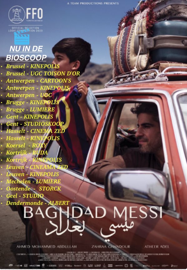 sahimoo's tweet photo. BAGHDAD MESSI is nu in de bioscoop! Gaan kijken is mijn boodschap! :-). 

BAGHDAD MESSI niha li sînema yén Belgîka ! Herin temaşe bikin u hîn poşman na bin :-). https://t.co/Eg4Ra3b9oo
