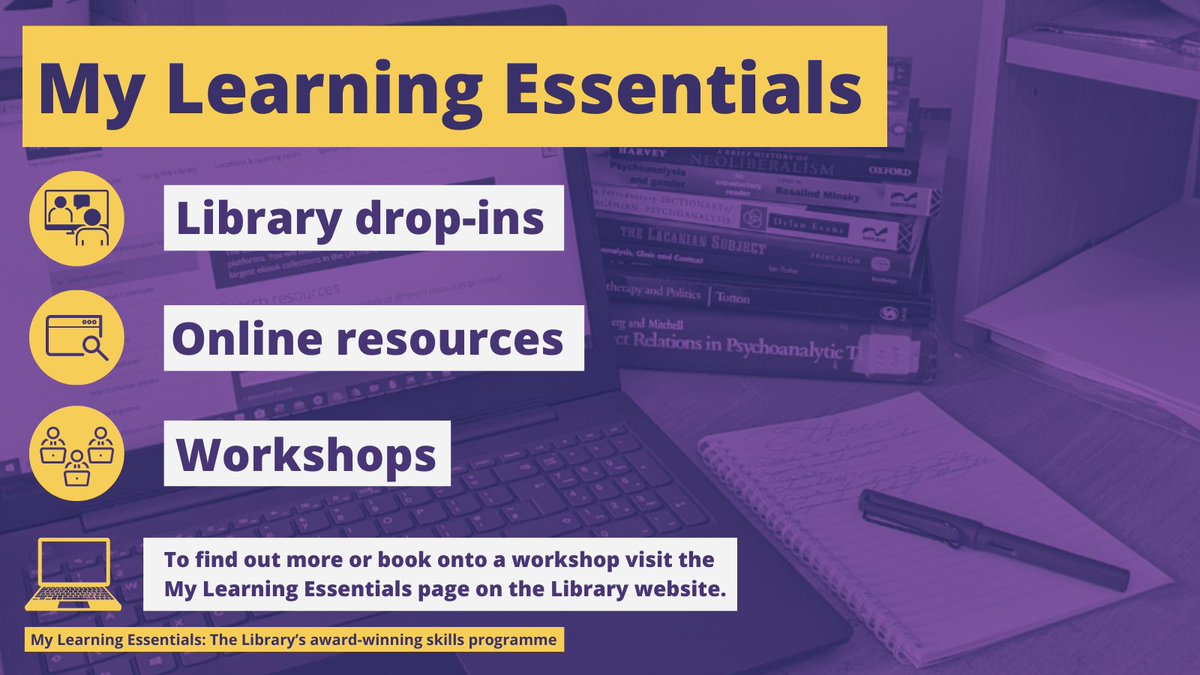 Our My Learning Essentials workshops are back running again this week! This week's workshops cover topics including Academic Writing, Critical Analysis and Proofreading. To see the full calendar of workshops and book on to a session, follow this link: man.ac.uk/4NsWaG