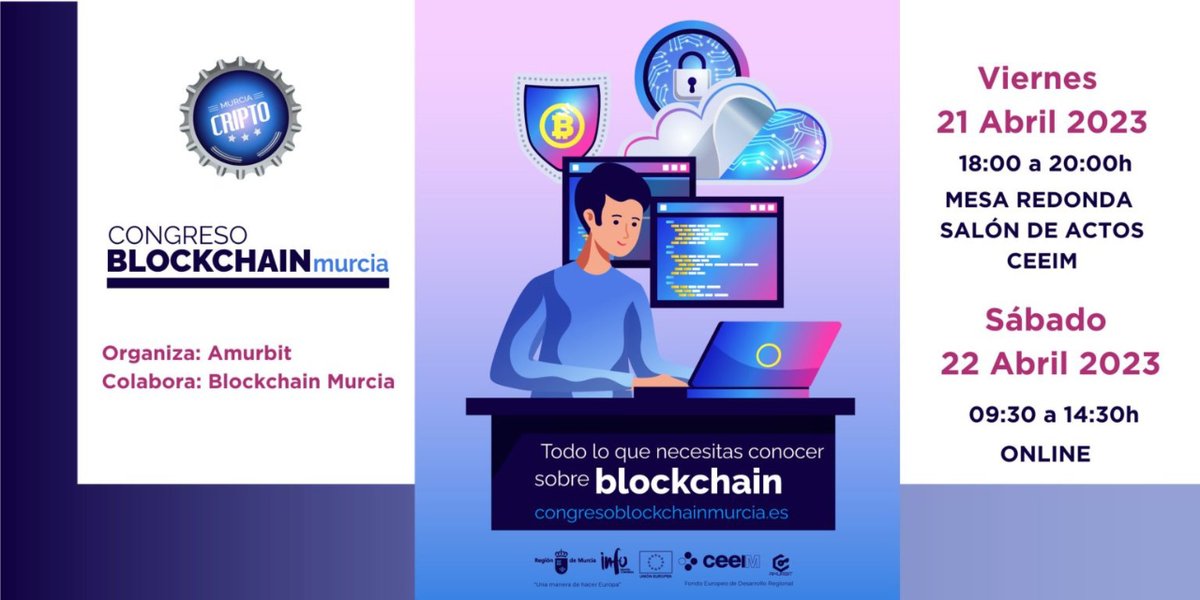CeeiMurcia's tweet photo. 💳 La tecnología #blockchain va mucho más allá de la criptomoneda. Para reflexionar sobre sus retos y tendencias, hemos organizado el VI #CongresoBlockchainMurcia.

📆 ¡Os esperamos el 21 y 22 de abril!

👉🏽 Aún estás a tiempo de inscribirte en https://t.co/spKbSEpZ1x https://t.co/b4hpuj5qsY