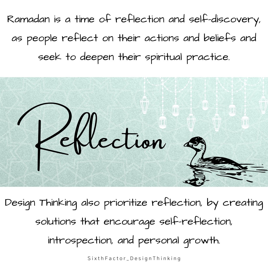 SF_DesignThink's tweet image. From Ramadan to design, the art of giving back. Create solutions that express gratitude and celebrate accomplishments.
#sixthfactor #designthinking #innovationmena #dubaidesign #designtipsandtricks #designthinkingphases #design #designuae #Ramadan #creativty #reflection