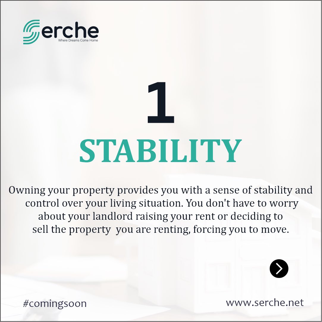 serche_hq's tweet photo. 5 Reasons to own your property. https://t.co/bJPWtSryZ1