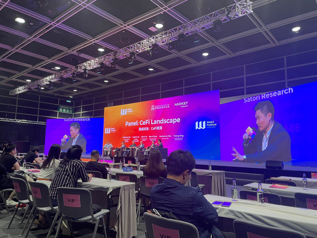 SatoriResearch's tweet photo. We’re honored and excited to be at @festival_web3!

Well done @TeongH_SR providing #CeFi insights into one of the most anticipated sessions with some of the world’s brightest minds.

Thank you for having us, it’s impressive to see Hong Kong flourishing and innovating in Web3.0! https://t.co/B0kHllxCRw
