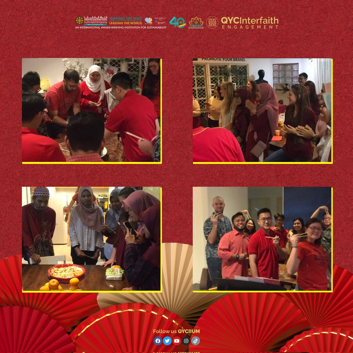 qyciium's tweet photo. Invitational Program - Chinese New Year Gathering

On the 4th of February 2023, the Quranic Youth Club (QYC) was invited to attend the Chinese New Year Gathering event by Mr. Collin, one of the representatives from the Methodist Church. 

QYC Interfaith Harmony Engagement https://t.co/6ooHAnj0aJ