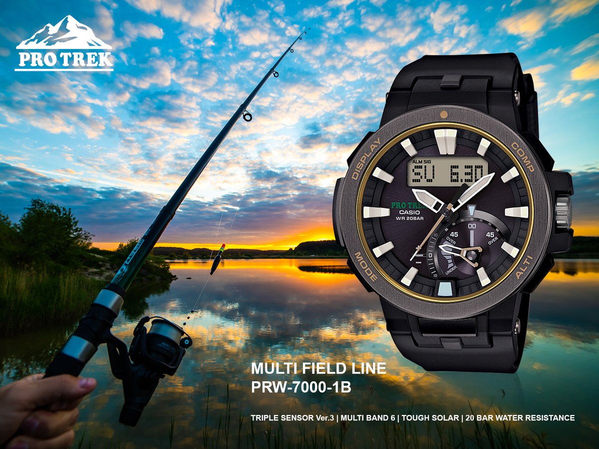 javyscasio's tweet photo. PRW-7000 Series, PRO TREK lineup of outdoor watch, the watch is designed to be tougher, more functional, and easier to use.

#casio #protrek #triplesensor #multiband6 #solar #tidegraph #moondata #fishing #outdoor #PRW70001B #碳纖維錶 #限量款 #登山 #釣魚 #戶外手錶 #行山錶 #登山錶 https://t.co/bF0LIJrElT