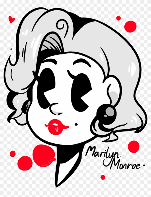 #MarilynMonroe #MarilynMonroeFans #Cartoon #Picture #Dibujo