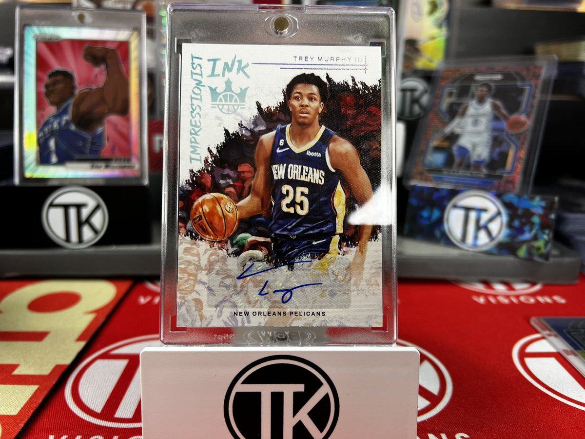 TkCards23's tweet photo. Trey murphy 1/1 anyone? #treymurphyauto #oneofone #panini #courtkings #courtkingsauto #treymurphy #pelicans https://t.co/II6608zKwe