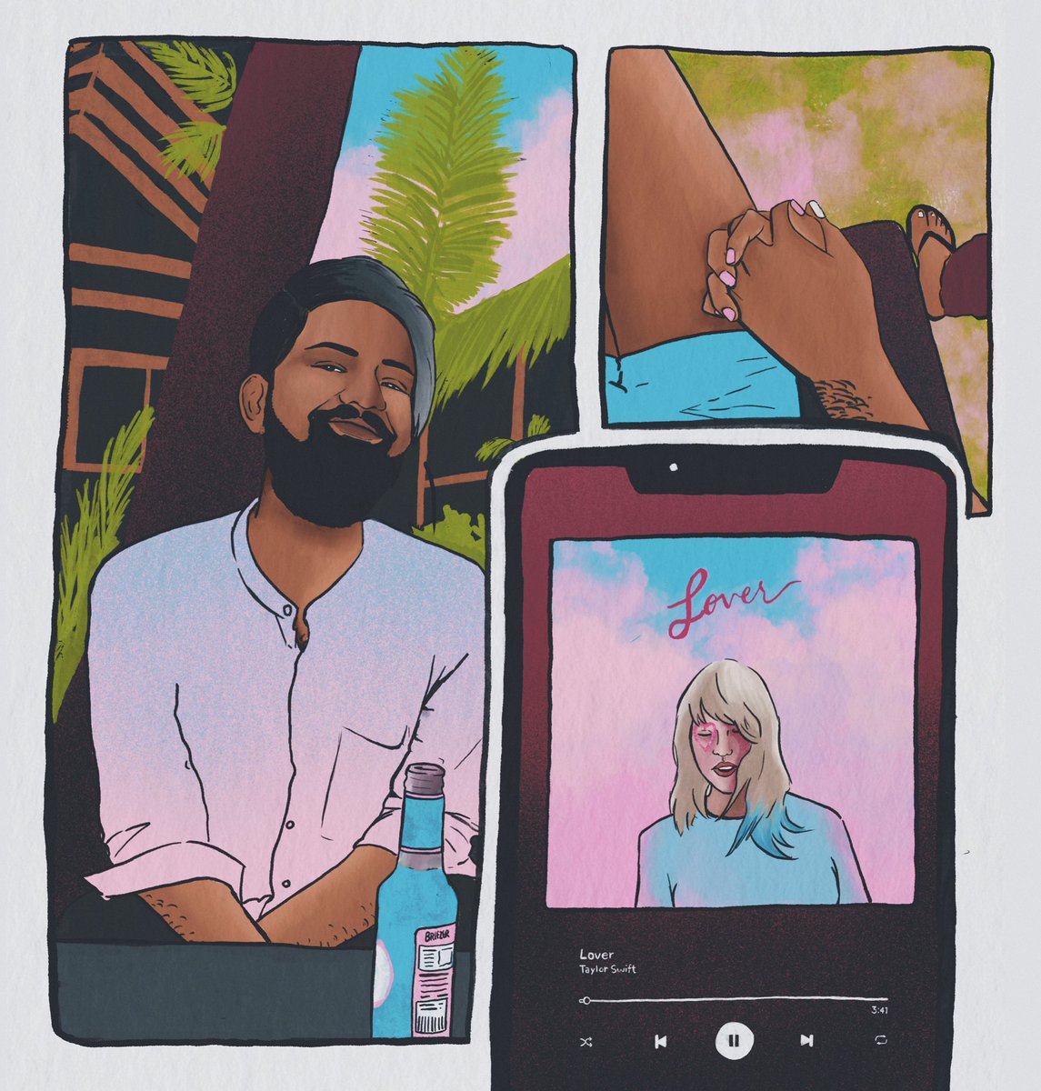 unclearquartz's tweet photo. Might be a little late for #PortfolioDay and although graphic design is my p̷a̷s̷s̷i̷o̷n̷ ̷ profession, I sure do like making silly lil slice of life comics https://t.co/A6BccfMA1v