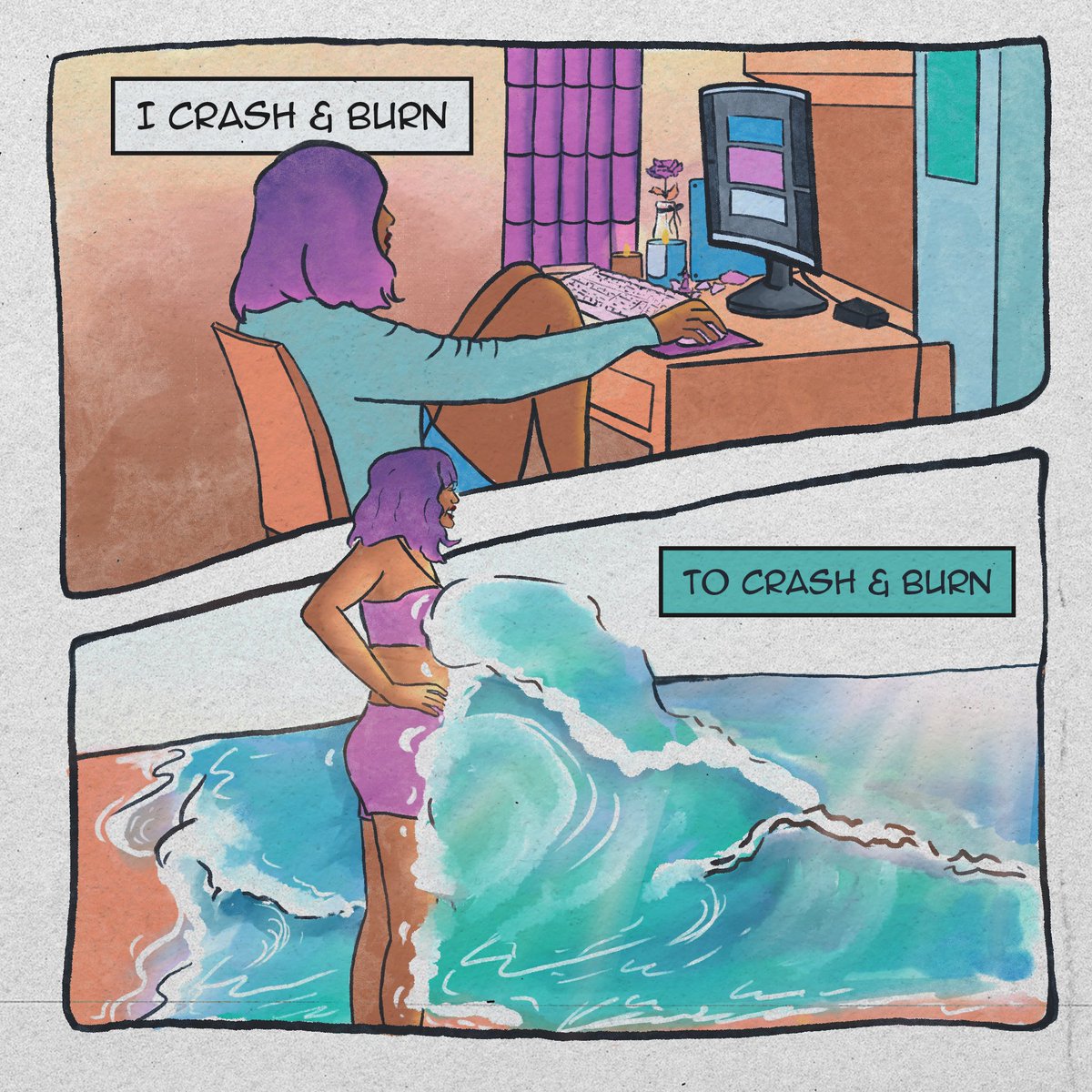 unclearquartz's tweet photo. Might be a little late for #PortfolioDay and although graphic design is my p̷a̷s̷s̷i̷o̷n̷ ̷ profession, I sure do like making silly lil slice of life comics https://t.co/A6BccfMA1v