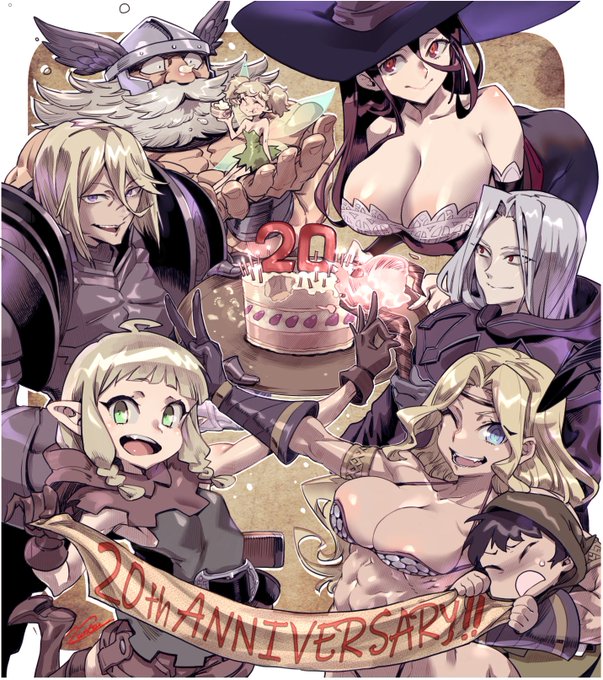 無意識にD&amp;Dの影響がにじみ出た記念イラストです😊 