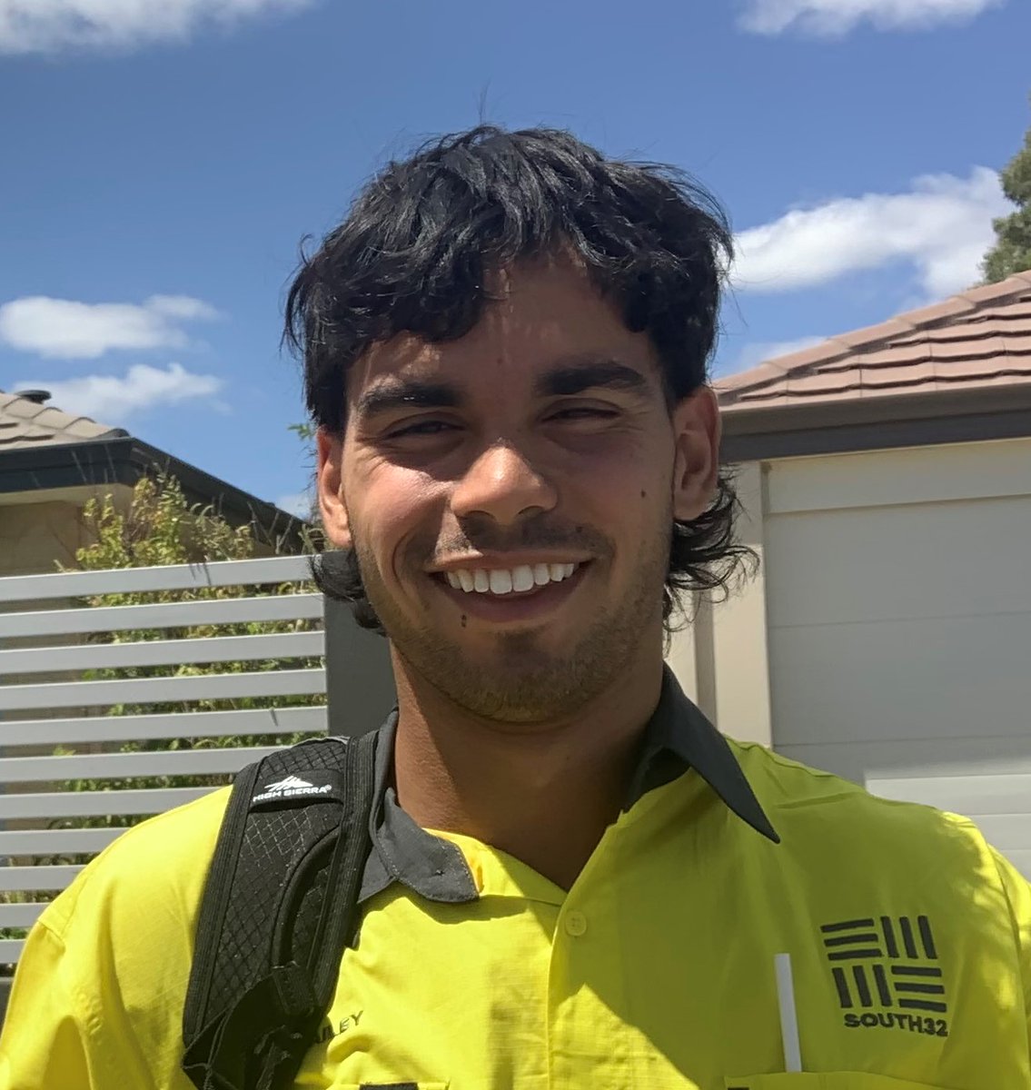 South_32's tweet photo. We're pleased to share that one of our MADALAH Indigenous tertiary scholarship recipients, Flynn Bailey, has just become a South32 employee. Flynn is studying engineering at the University of Western Australia and will work with us part-time. Welcome to South32, Flynn! https://t.co/eYzxeTTKws