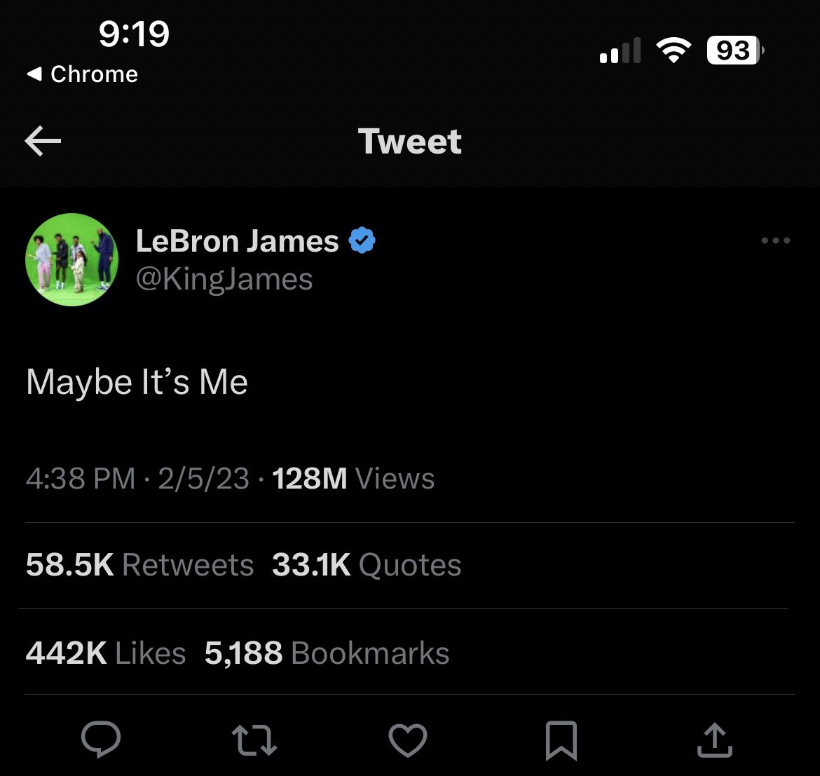 lukemakespicks's tweet photo. LeBron losing to the twolves essentially w/o Ant effecting the game https://t.co/hW3eqIRHuz