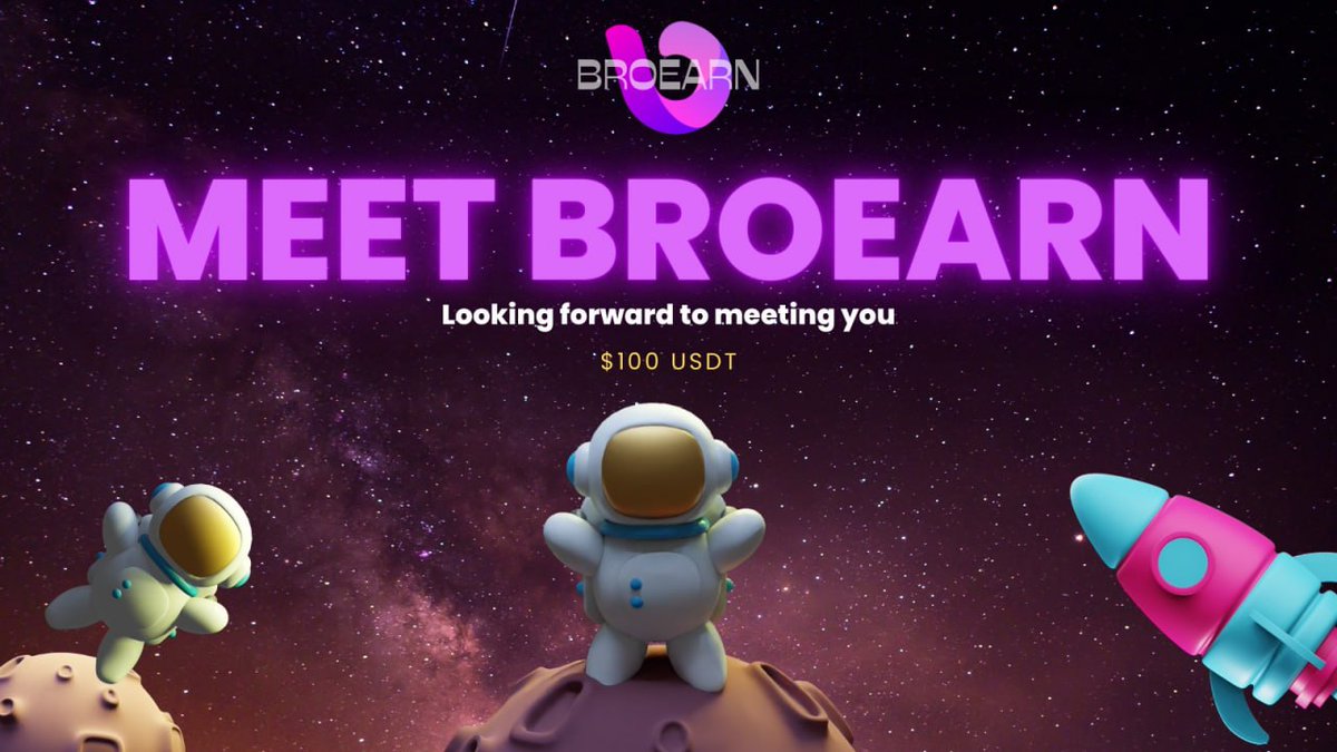✨ Meet Broearn at Quest N!

🎁 We are live on <a href="/QuestN_com/">QuestN</a> .
Complete these simple tasks to win the prize!

💰 100 $USDT for 10 lucky winners

🔗 Participate here: app.questn.com/quest/76029796…

⏰ April 12-20

#QuestN #Giveaway #Broearn #Web3
