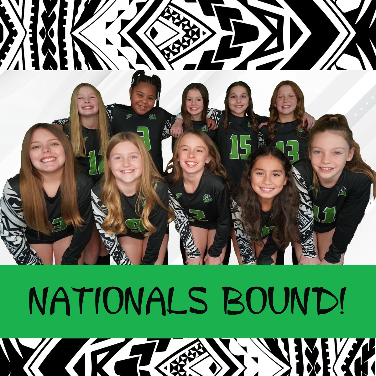 PohakuVBC's tweet photo. 💚🖤BID ALERT!!🖤💚
Pōhaku’s VERY FIRST 11-1 team is headed to Nationals!!! So proud of these young ladies and their coaches. Many more amazing memories to come! 💚🖤 #pohakupebbles #certifiedstones #onerock #ohana https://t.co/YmsDX7AMFt