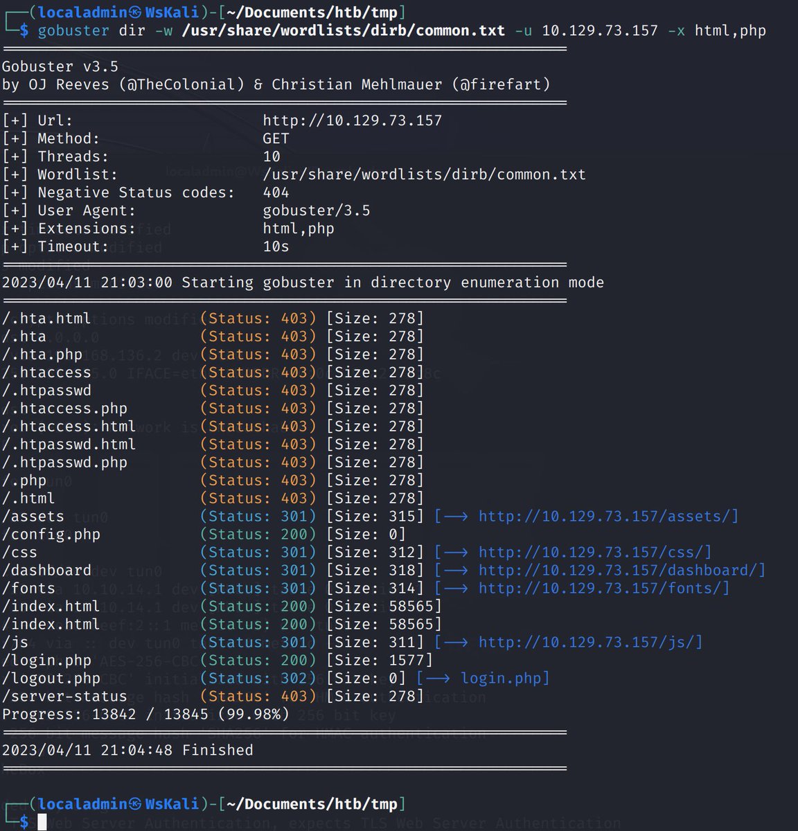 saturdaymp's tweet photo. Today I Learned about Gobuster
https://t.co/W4giVZE0Qu

#security #gobuster https://t.co/rUkwhY9zRK