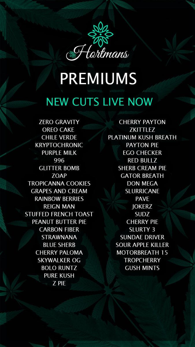 New cuts are live now!!!

 #mmj #organic #bhfyp #cannabiscures #love #medicalcannabis #edibles #bud #bong #vape #cannabisindustry #stoners #hash #homegrown #instaweed #terpenes #cannabisphotography #smokeweed #art #stonernation  #society #grow #marihuana #weedgirls #ganjagirls