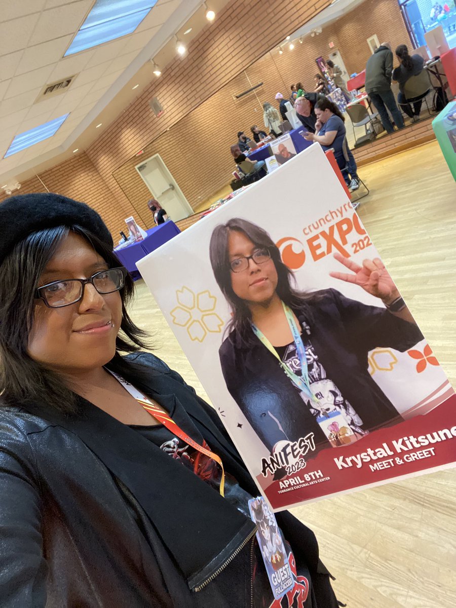 krystalkitsune's tweet photo. I had great time at @anifestcon ❤️ glad I was able to meet you all again, some for the first time in person ❤️ can’t for more cons! 

AniFest content coming soon!

#anifest2023 #voiceactors #torrenceca https://t.co/hUB1i9JUKk