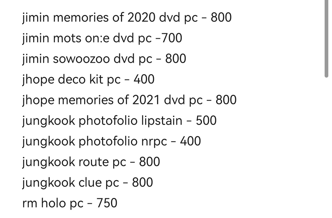 jmnwain's tweet photo. wts lfb bts jimin jungkook jhope rm pc ph only

- see photos for prices
- can nego price if will take +2 pcs
- dm to claim
- 3 days reservation

🏷️ wts lfb bts jimin jungkook jhope rm namjoon hoseok hobi dvd pc photofolio mots https://t.co/5S7eTeGva0
